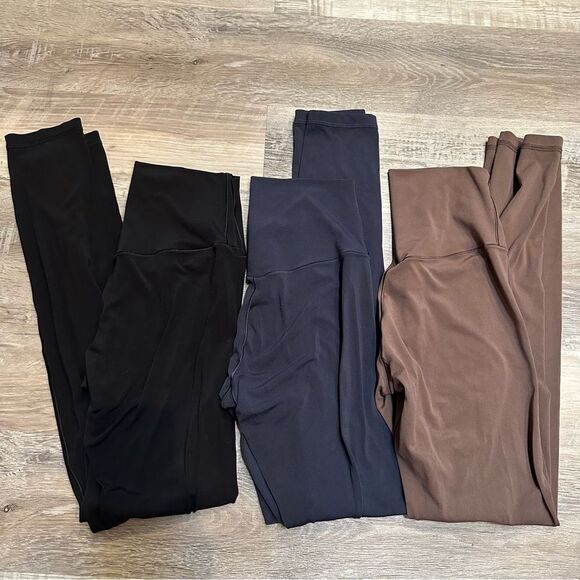 aerie Pants - BUNDLE 3 AERIE Real Me 7/8 High Rise Legging Women Size Small Black Brown Blue